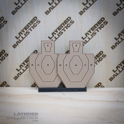 PCSL 1/5th scale Dry Fire Targets - Black Letters