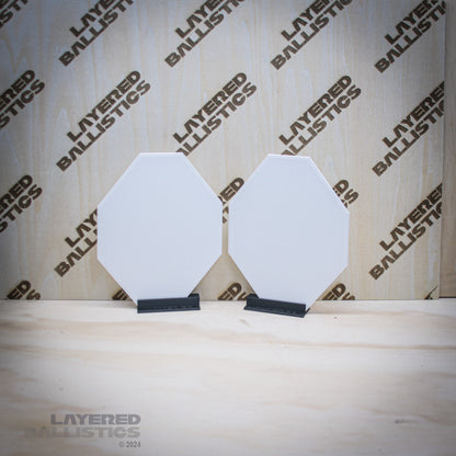 Tombstone USPSA / IPSC 1/4th scale Dry Fire Targets - Tan Letters
