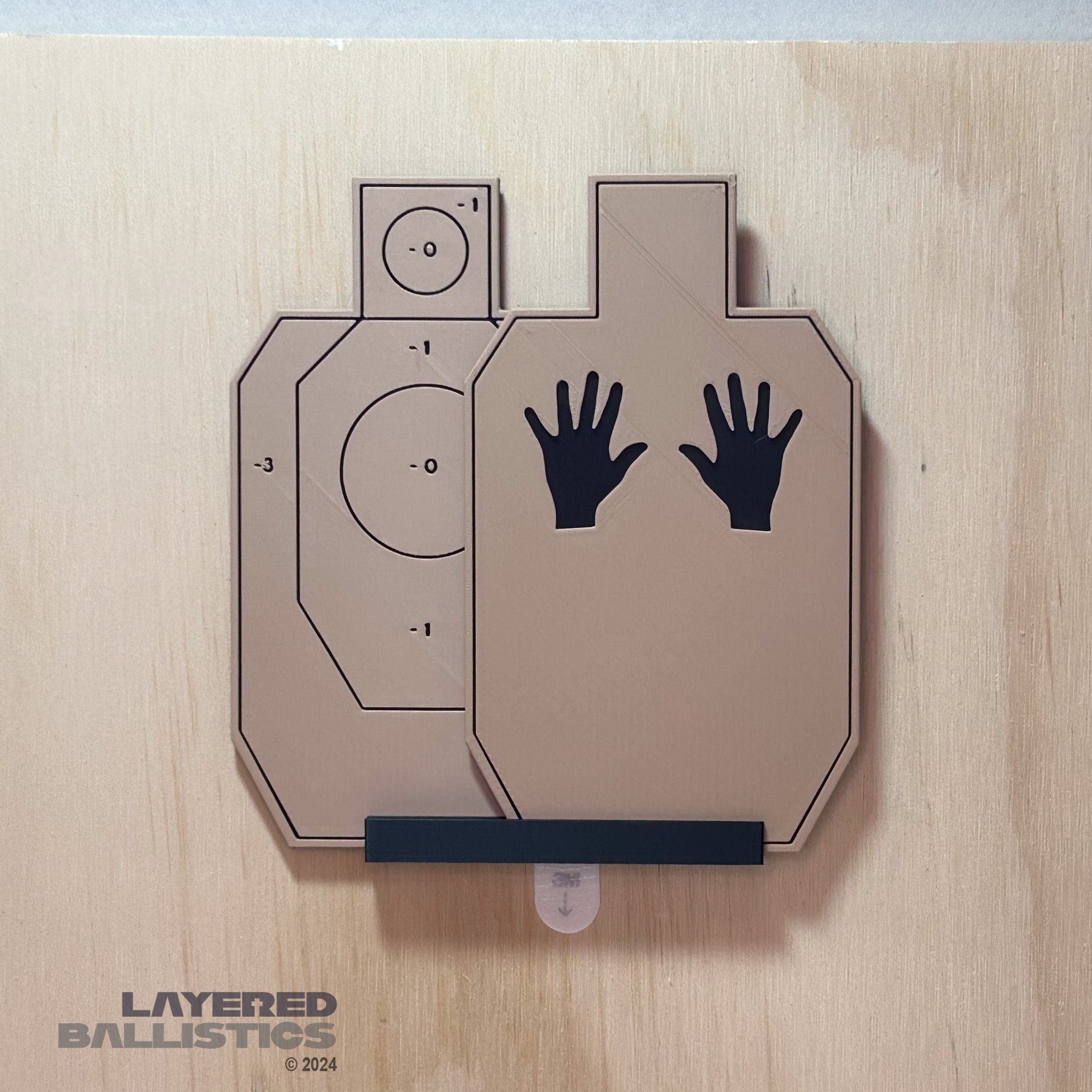 IDPA Dry Fire Targets (1/5th scale) – Layered Ballistics