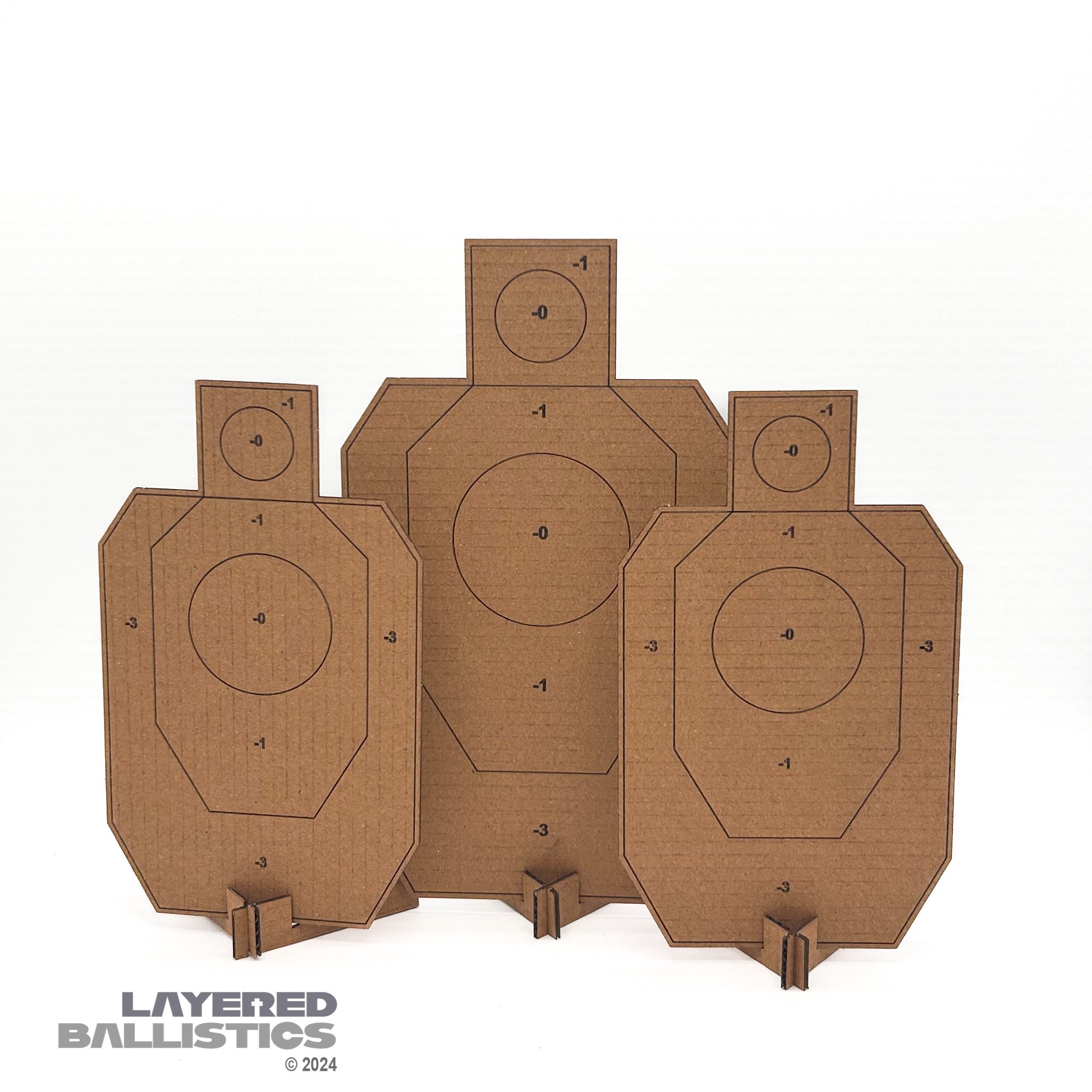 IDPA Dry Fire Targets (Cardboard) – Layered Ballistics